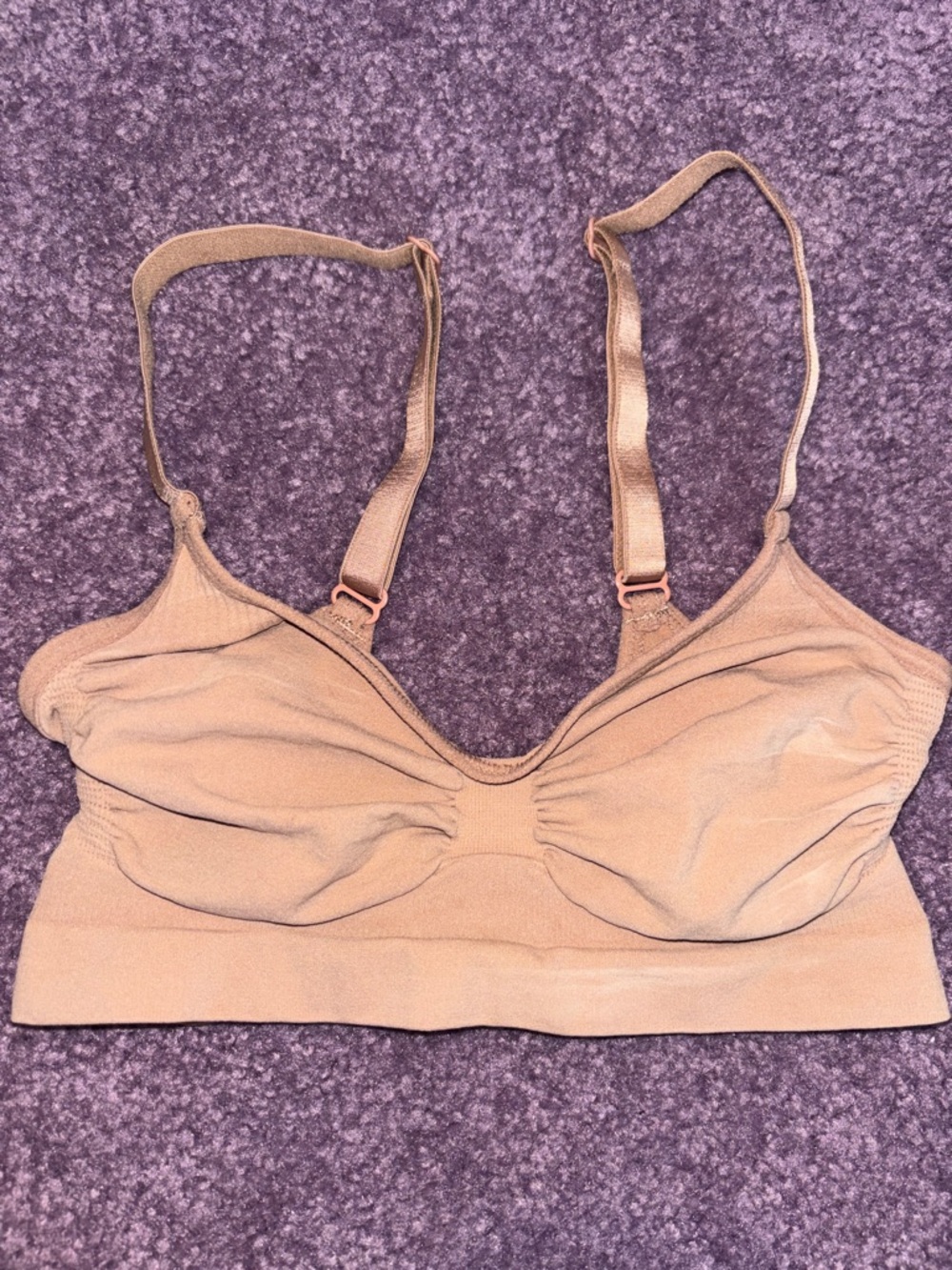 Seamless Nude Bralette with Adjustable Straps